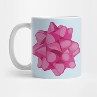 Pink ribbon bow for wrapping gifts Mug